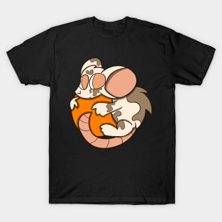 Rat Hugging Orange T-Shirt